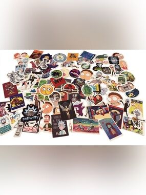 Rick and Morty Sticker Pack - Multicolor Assortment 90 + stickers